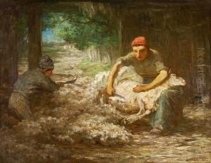 Sheep Shearing by Horatio Walker