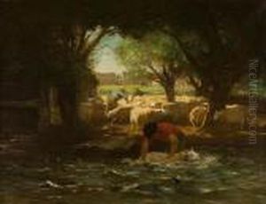 Sheep Washing by Horatio Walker