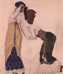 Modern dress from `Fantasie Sur le Costume Moderne', 1910
