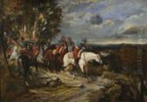 L'attaque De La Cavalerie by James Alexander Walker