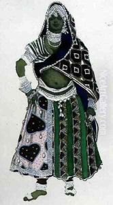 Costume design for an Arab Girl, from Le Dieu Bleu, 1911 by Leon Samoilovitch Bakst