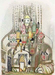 Scenery design from Aladdin, c.1916