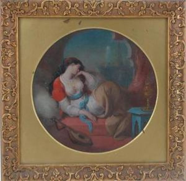 A Musical Odalisque Sleeping By A Window - view 1
