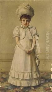 Portrait Of A Girl by John Hanson Walker