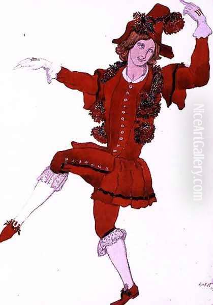 Costume design for a Pageboy of the Fairy Mountain-Ash, from Sleeping Beauty, 1921 - view 1