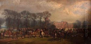 The Meet At Burton Constable Hall by Joseph Francis Walker