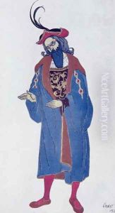 Costume design for Blue-Beard, from Sleeping Beauty, 1921