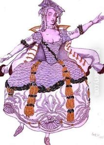 Costume design for a Mazurka (Lady), from Sleeping Beauty, 1921