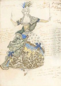 La Belle au Bois Dormant, costume design for 'La Fee de Richesse'