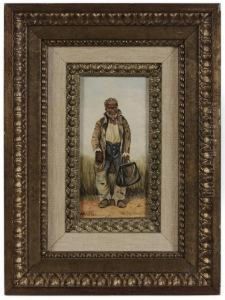 Old Man With Bag by William Aiken Walker