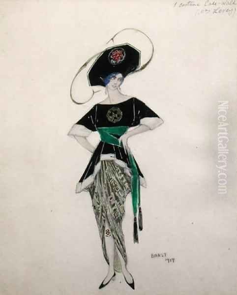 Costume design for Ethel Levy in 'Hello Tango', 1913 - view 1