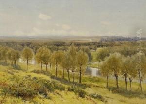 Willows And Watercourses On The Stort by William Eyre Walker