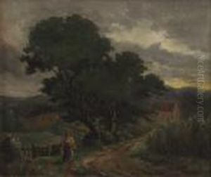 Figure In A Landscape by William Henry Walker