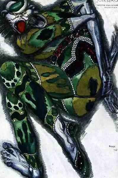 Costume design for Seefenfel, from Sadko, 1917 - view 1