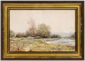 Rural Spring Landscape by Alfred S. Wall