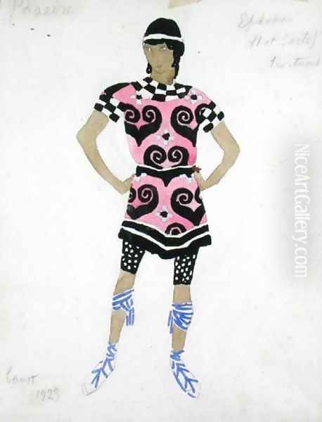 Costume design for 'Ephebes' from 'Phaedre', 1923 - view 1