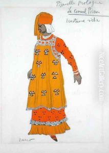 Costume design for 'Le Consul Pisan' from 'La Pisanella ou La Morte Parfumee', 1913 by Leon Samoilovitch Bakst