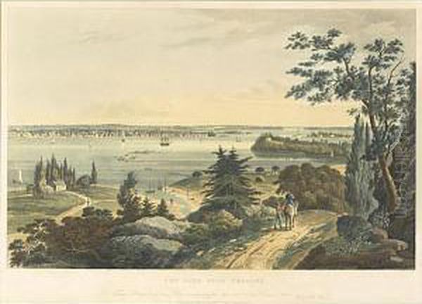New York From Weehawken by William Guy Wall