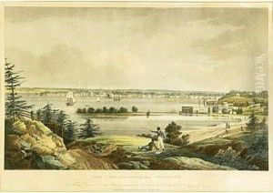 "new York From Heights Near Brooklyn" by William Guy Wall