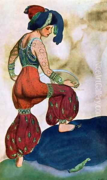 Costume design for the Red Sultan, from Sheherazad - view 1