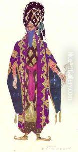Costume design for a character in 'The Legend of Joseph', 1914