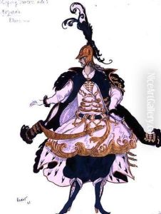 Costume design for a Mazurka (Gentleman), from Sleeping Beauty, 1921