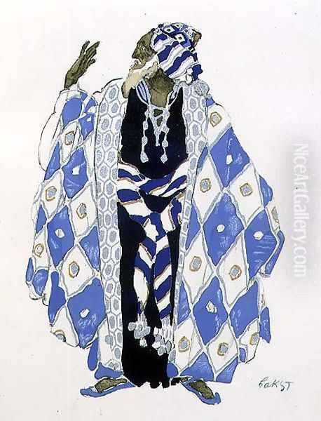 Costume design for an old man for 'The Martyrdom of St. Sebastian' c.1911 by Leon Samoilovitch Bakst