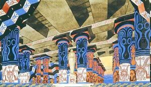 Set design for 'Phedre' 1923 by Leon Samoilovitch Bakst