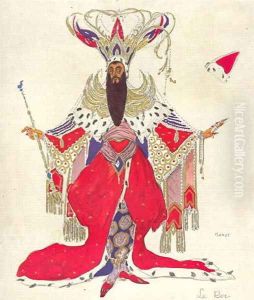 Costume design for Potiphar in 'The Legend of Joseph', 1914 by Leon Samoilovitch Bakst