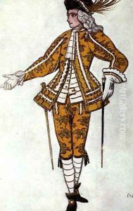 Costume design for the Fairy Canary's Pageboy, from Sleeping Beauty, 1921 by Leon Samoilovitch Bakst