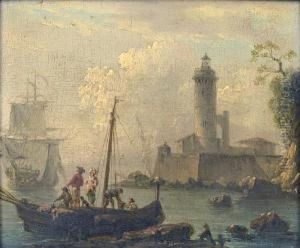 Fishermen Shipwrecked On A Rocky Outcrop