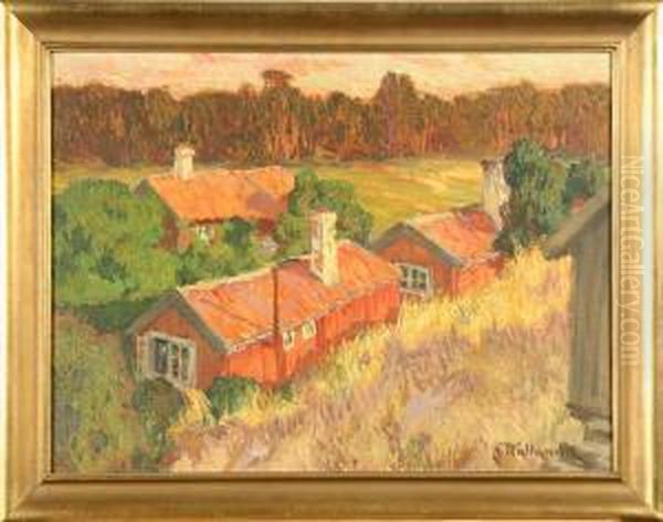 Byggnader I Solljus, Signerad - view 1