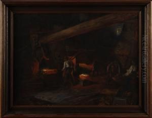 Motiv Fran Forsmarks Bruk by Josef Wilhelm Wallander