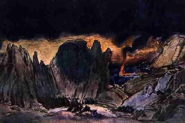 Scenery design from Phedre, 1917 - view 1