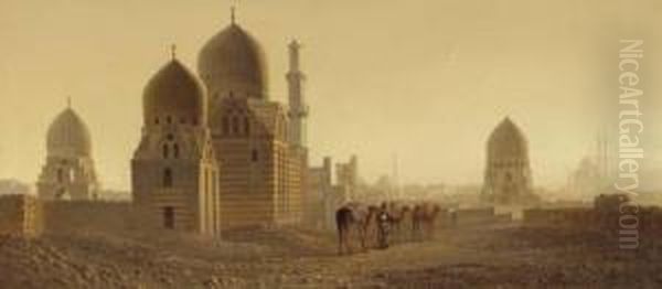 Tombs In A Desert Landscape - view 1