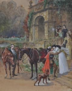 Genre Scene "safe" S by Samuel Edmund Waller