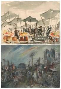Street Market by Thomas Waller