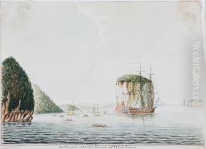 Entrance Into The Basin Of Mine River by Joseph Frederick Wallet Des Barres
