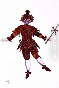 Costume design for Mirliton, from Sleeping Beauty, 1921 by Leon Samoilovitch Bakst