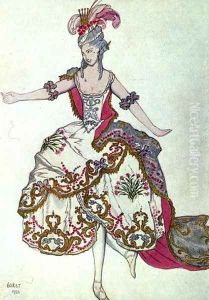 Costume design for The Fairy Carnation, from Sleeping Beauty, 1921 by Leon Samoilovitch Bakst