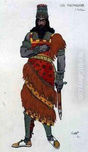 Costume design for General Hasphenor, from Judith, 1922 by Leon Samoilovitch Bakst