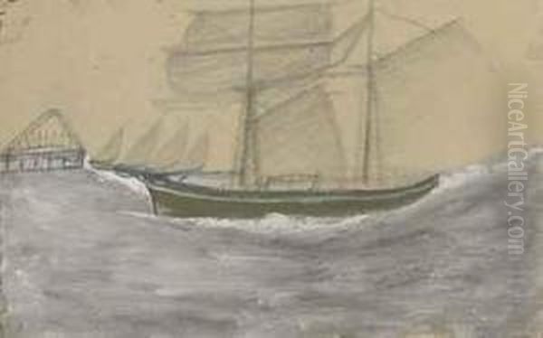 Green Sail Boat - view 1