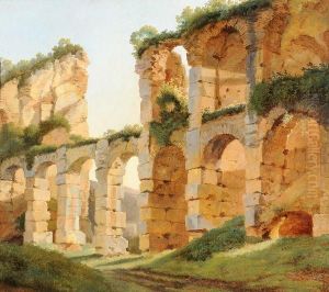 Vue D'un Aqueduc by George Augustus Wallis
