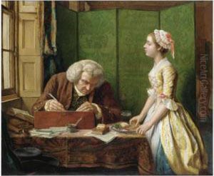 Dr Johnson At Cave's by Henry Wallis