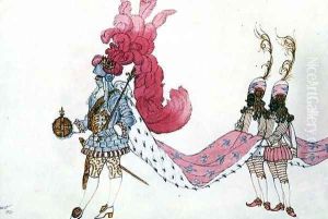 Costume design for The King with His Pages, from Sleeping Beauty, 1921 by Leon Samoilovitch Bakst