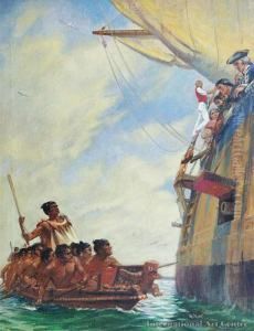 Captain Cook Off The East Coast by Richard Wallwork