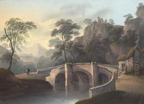 An Old Bridge With Rider - view 1