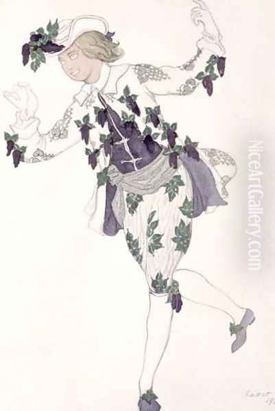Costume design for the Pageboy of the Fairy Lilac, from Sleeping Beauty, 1921 - view 1