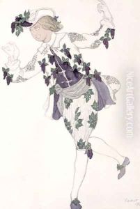 Costume design for the Pageboy of the Fairy Lilac, from Sleeping Beauty, 1921 by Leon Samoilovitch Bakst