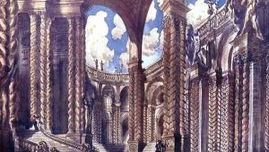 Scenery design for the Betrothal, from Sleeping Beauty, 1921 (2)